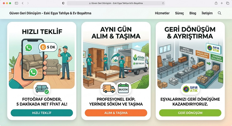 ücretli eski eşya atımı